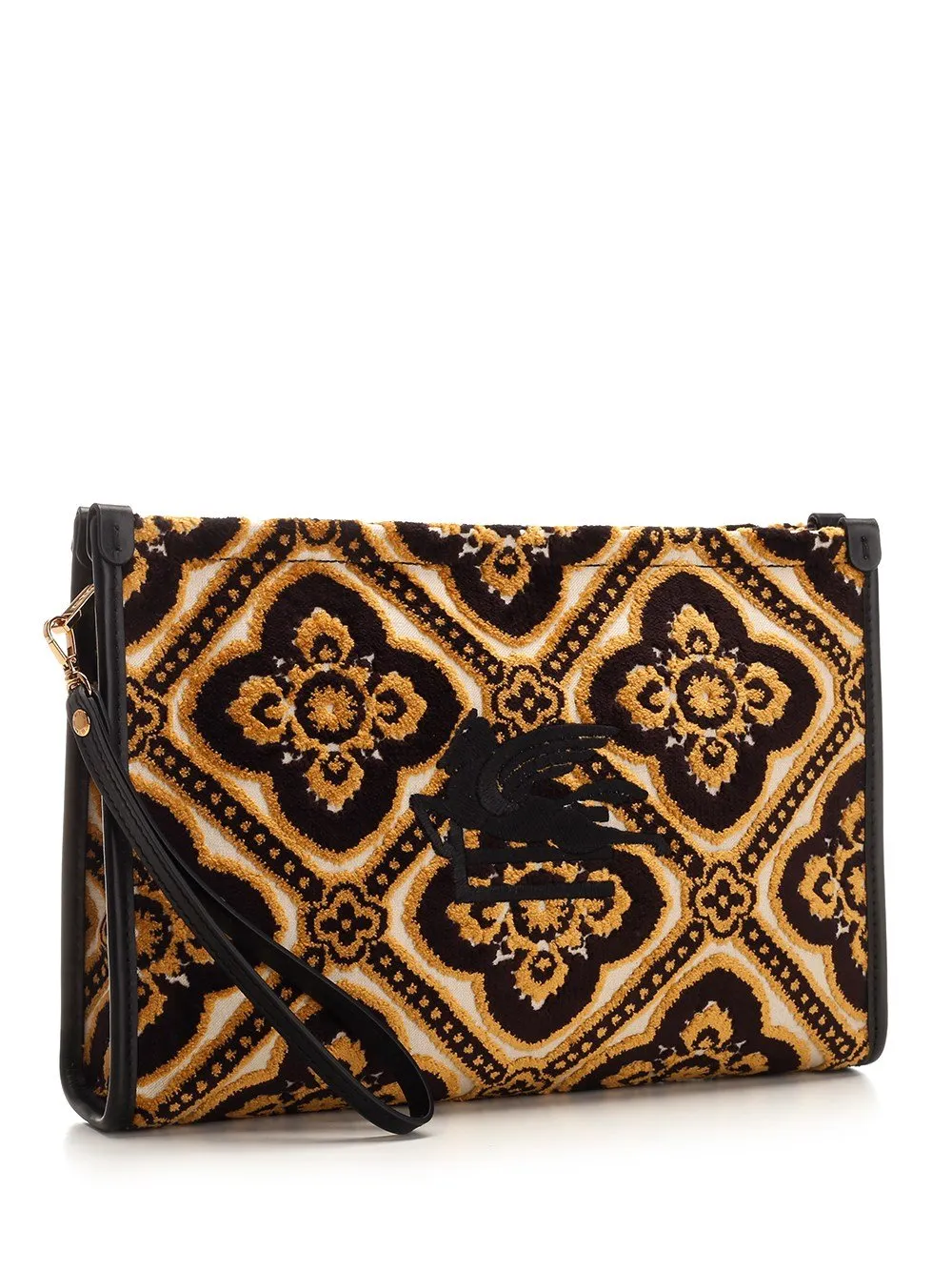 Pegaso Embroidered Zipped Makeup Bag