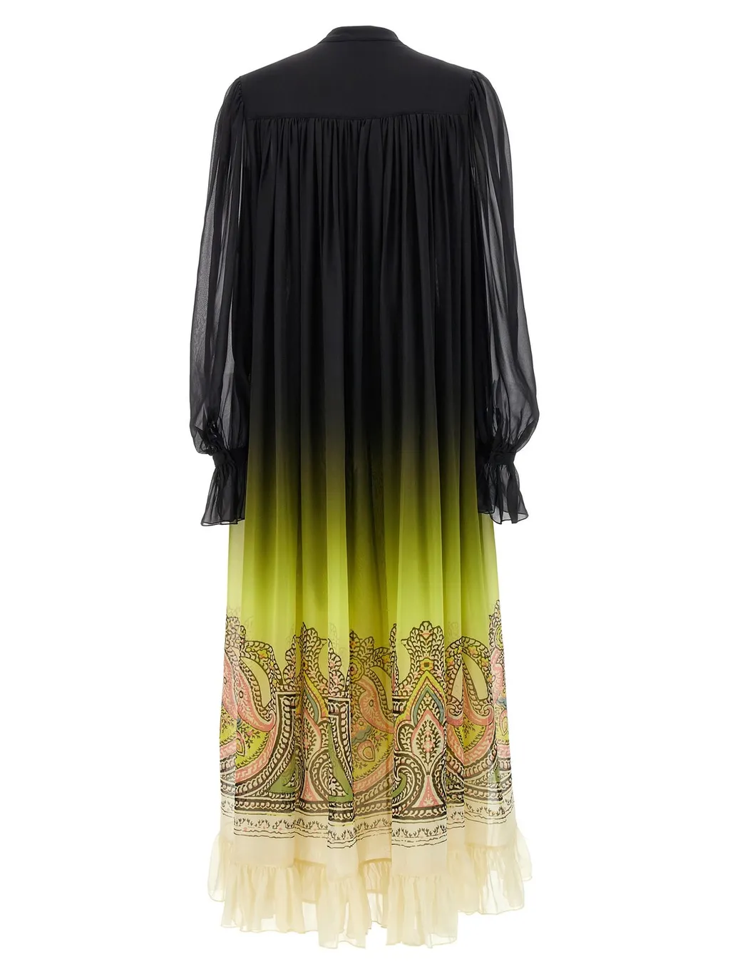 Gradient Effect V-Neck Dress
