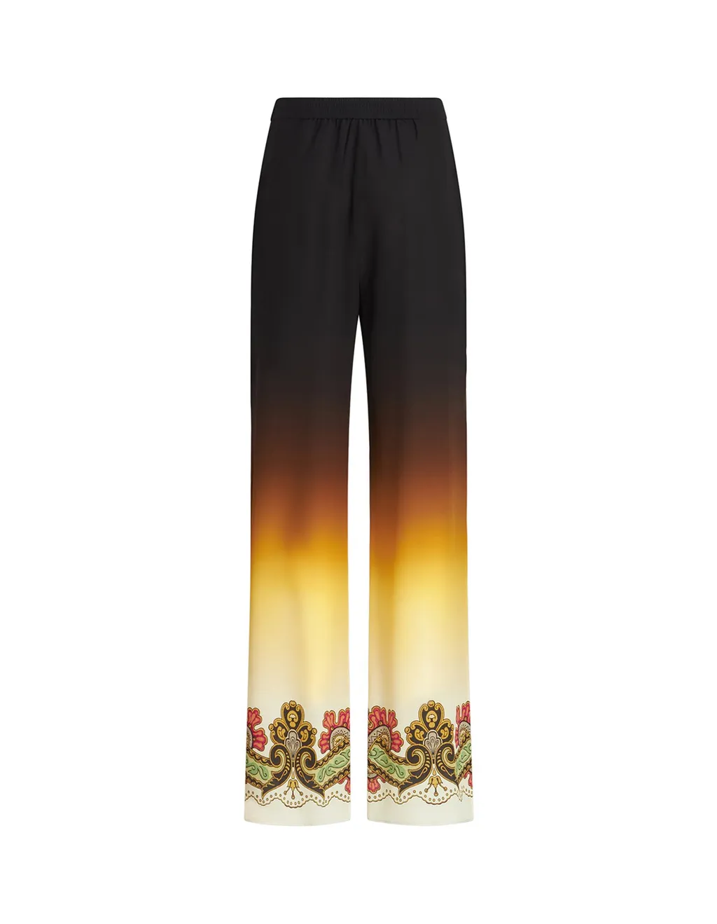 Ornamental Print Ombré Trousers