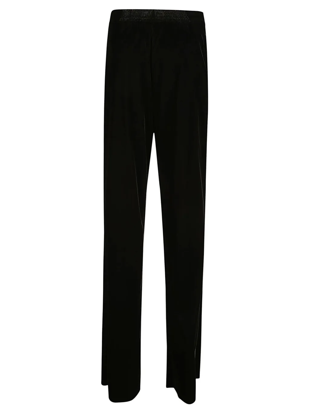 High-Waist Velvet Trousers