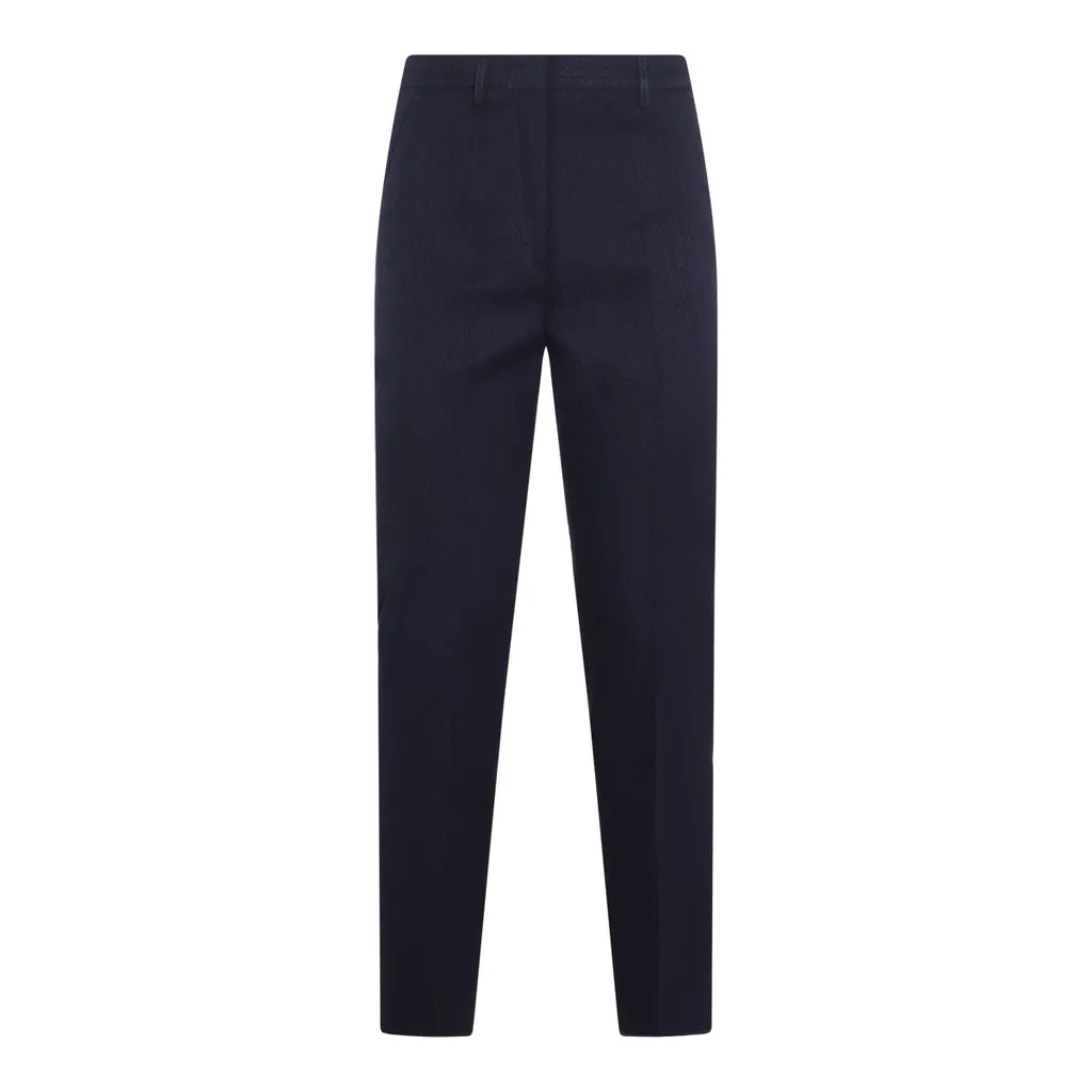 Mid-Rise Tapered Leg Trousers