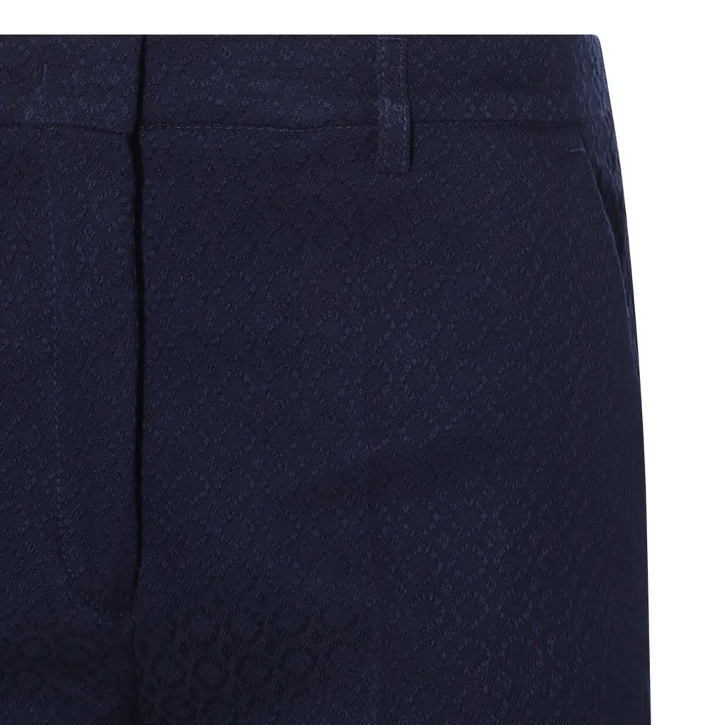 Mid-Rise Tapered Leg Trousers