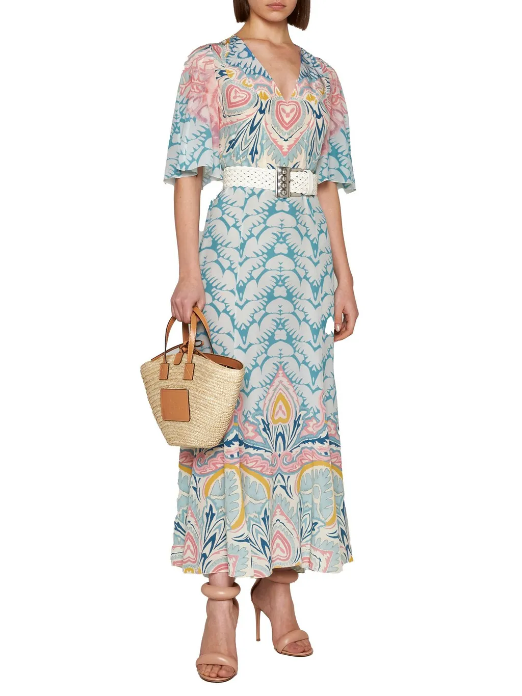 Paisley-Pattern Maxi Dress