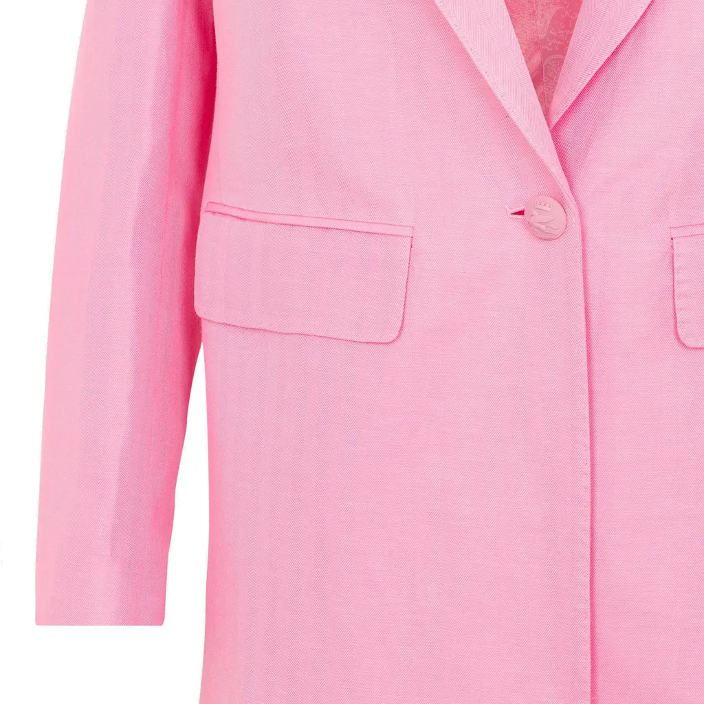 Single Breasted Long-Sleeved Blazer