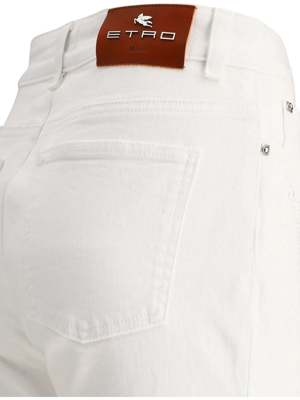 Button Detailed Straight Leg Jeans