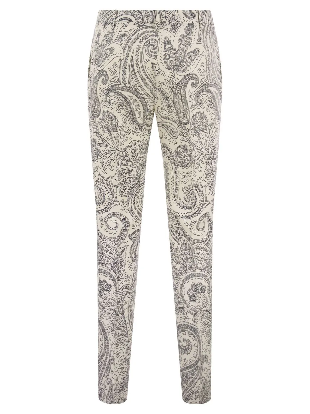 Paisley Print Tapered Trousers