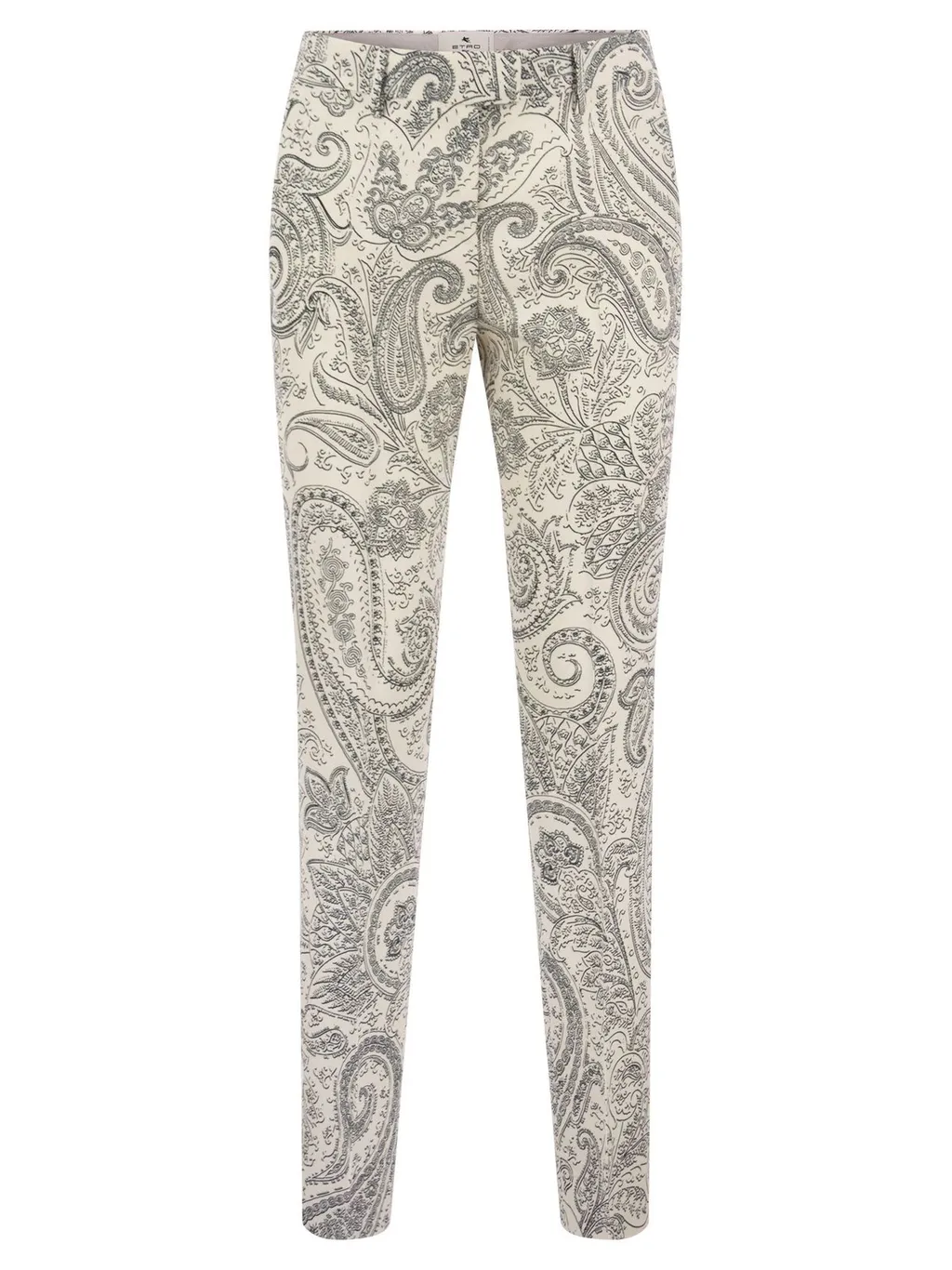 Paisley Print Tapered Trousers