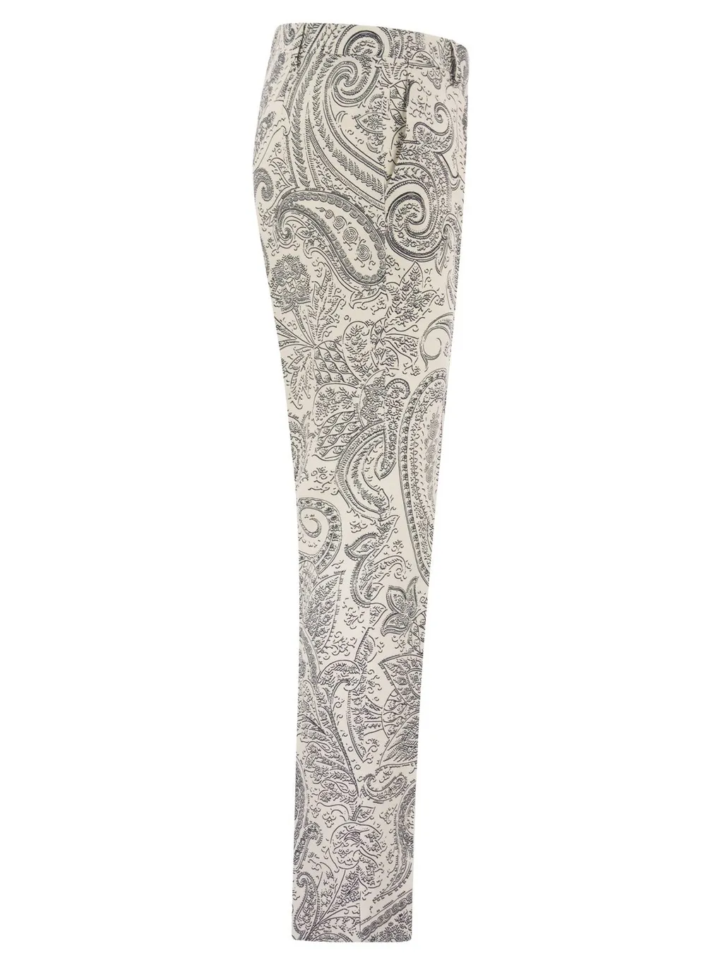 Paisley Print Tapered Trousers
