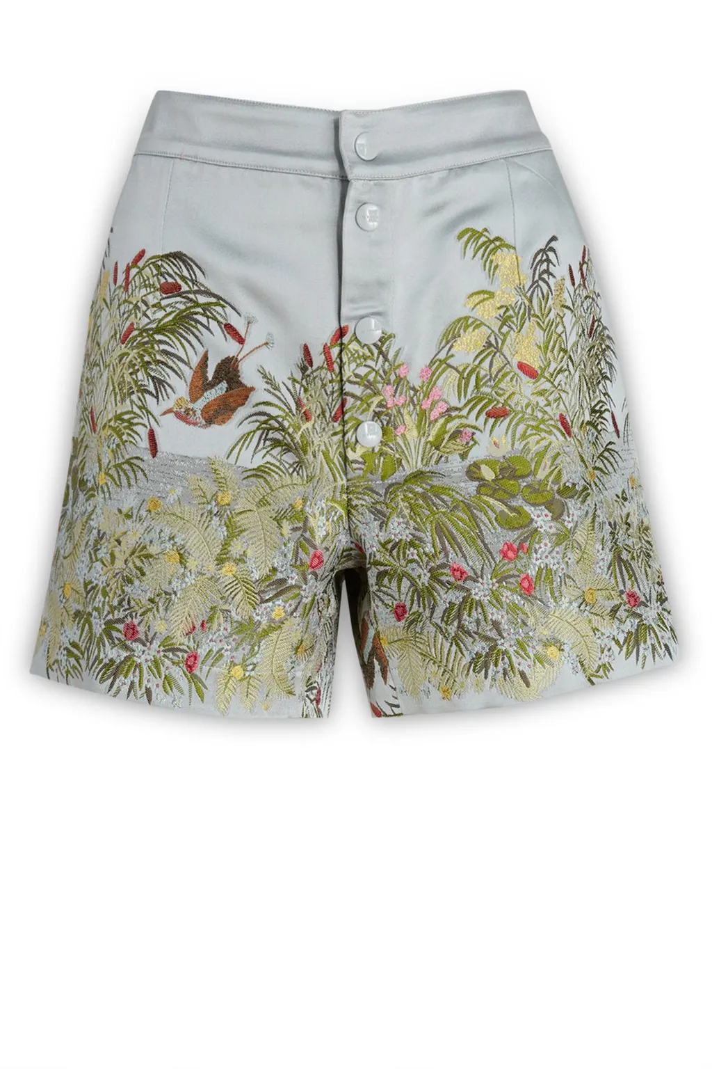 Floral Embroidered Shorts