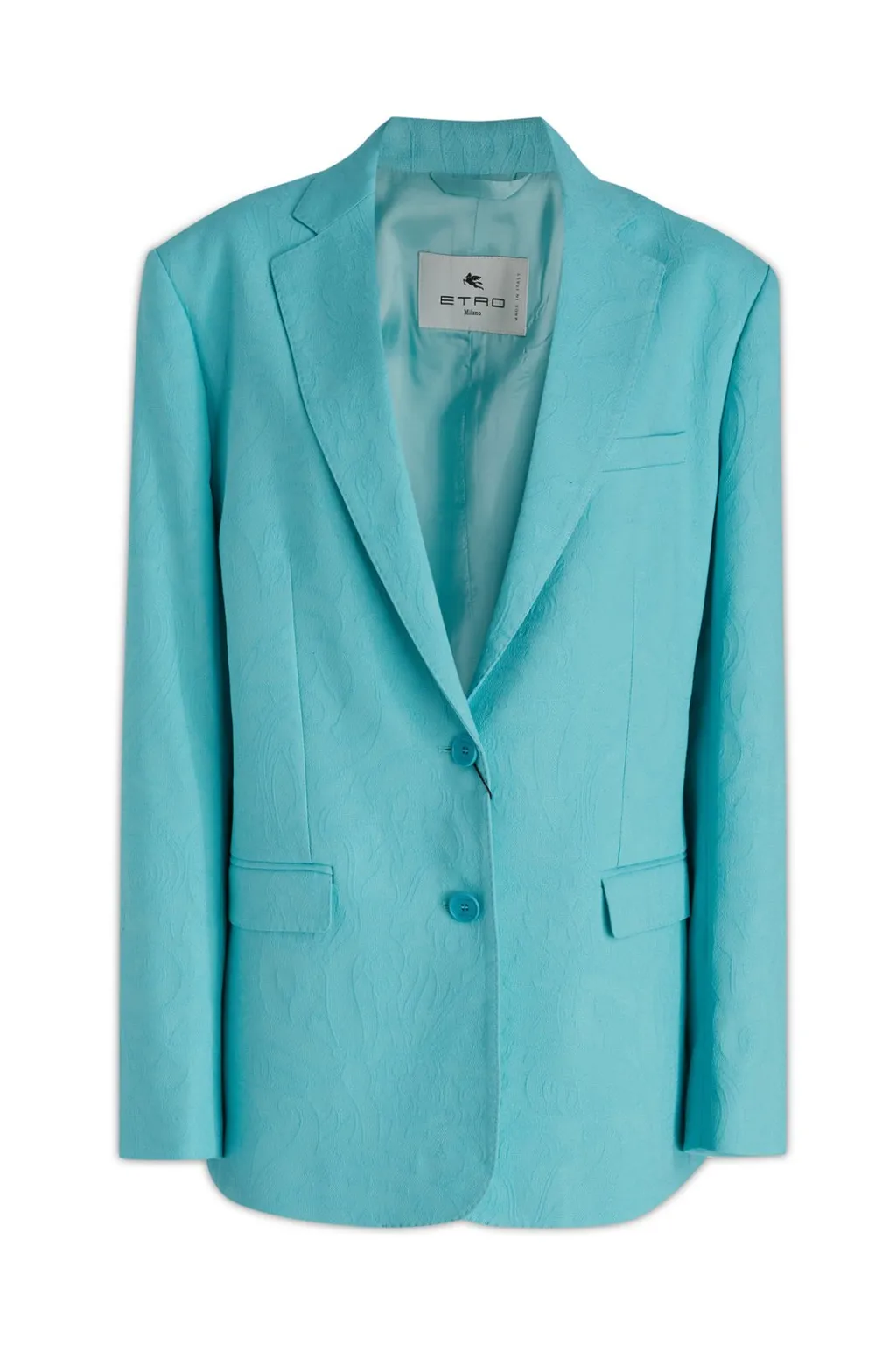 Paisley Jacquard Single-Breasted Jacket