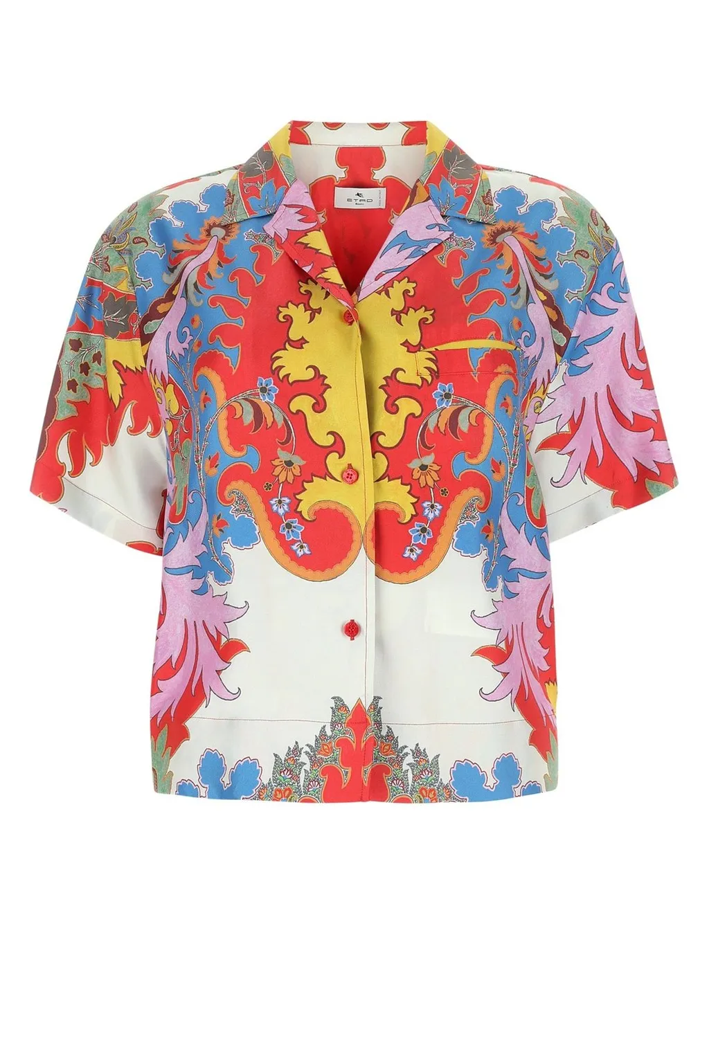 Graphic Printed Button-Up Shirt