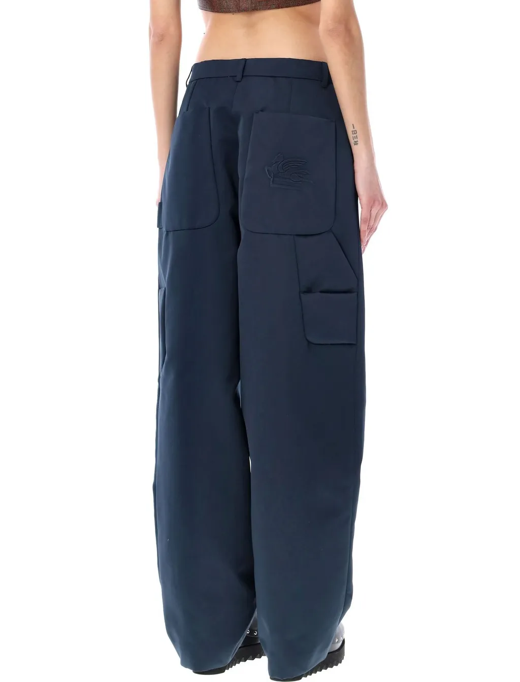 High-Waisted Cargo Pants