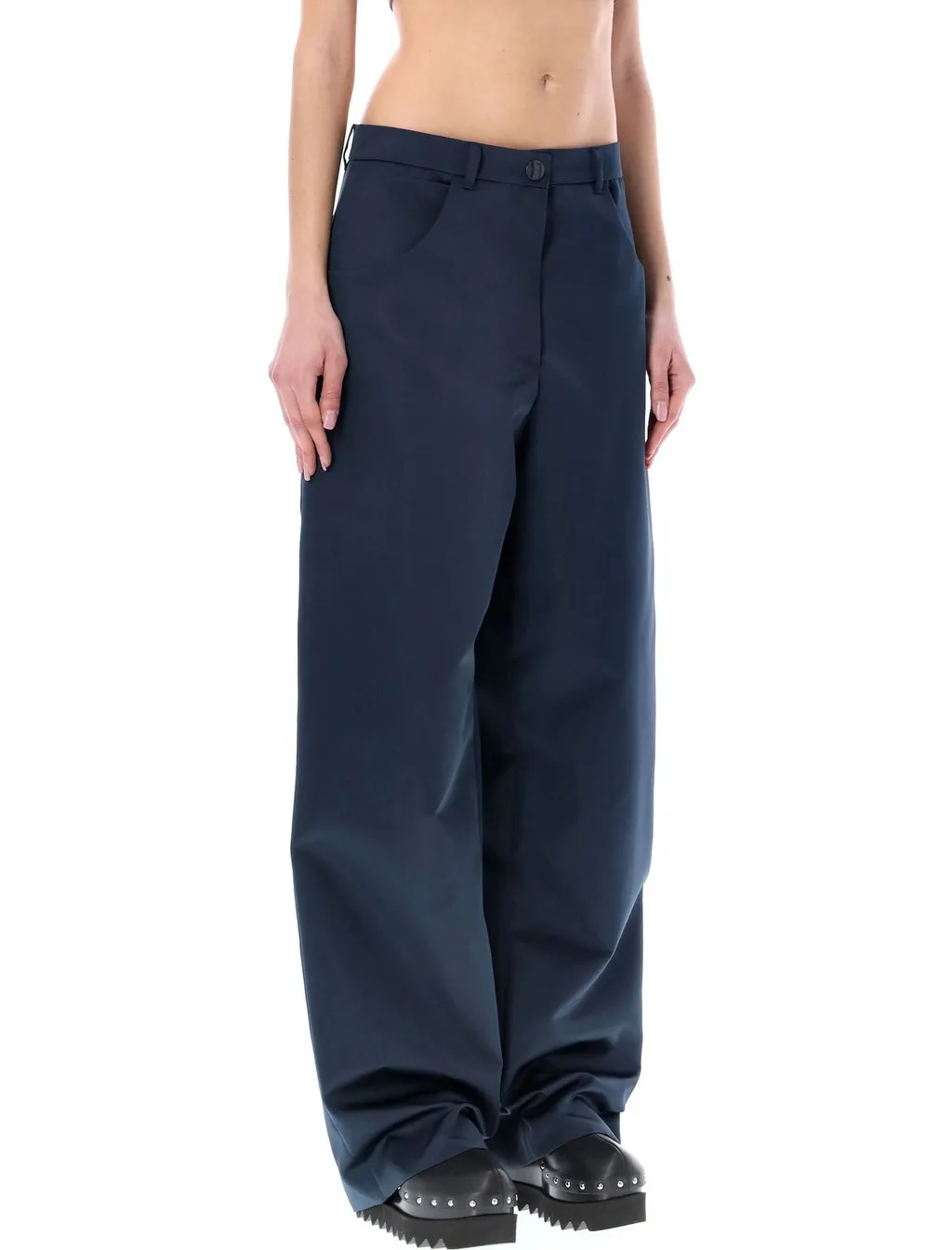 High-Waisted Cargo Pants