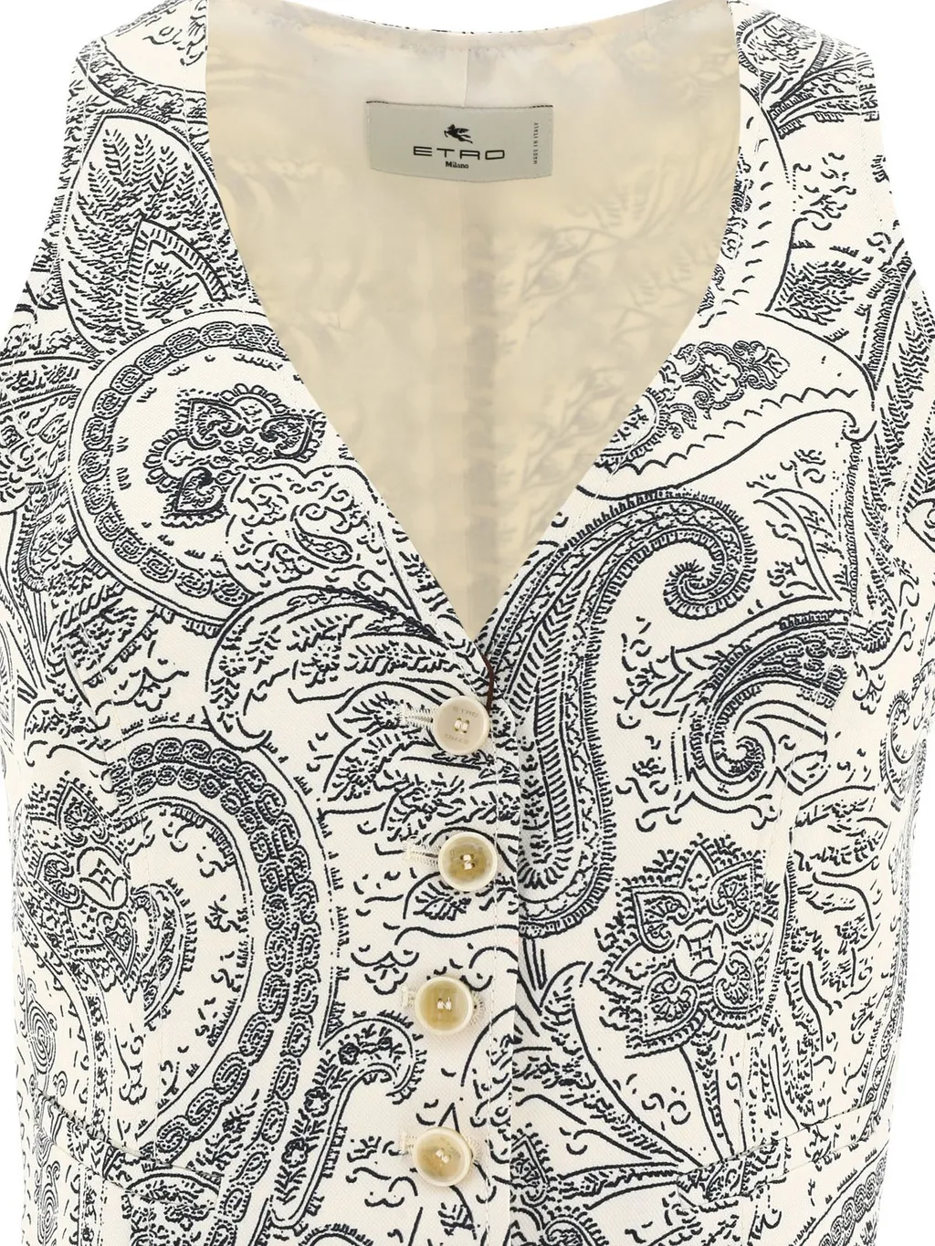 V-Neck Paisley Waistcoat