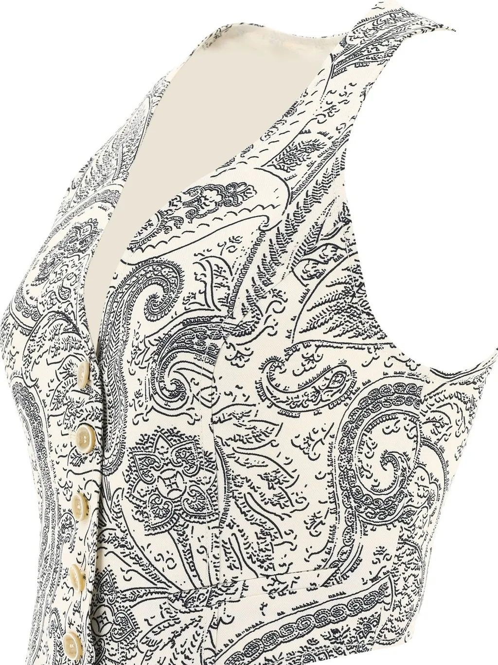 V-Neck Paisley Waistcoat