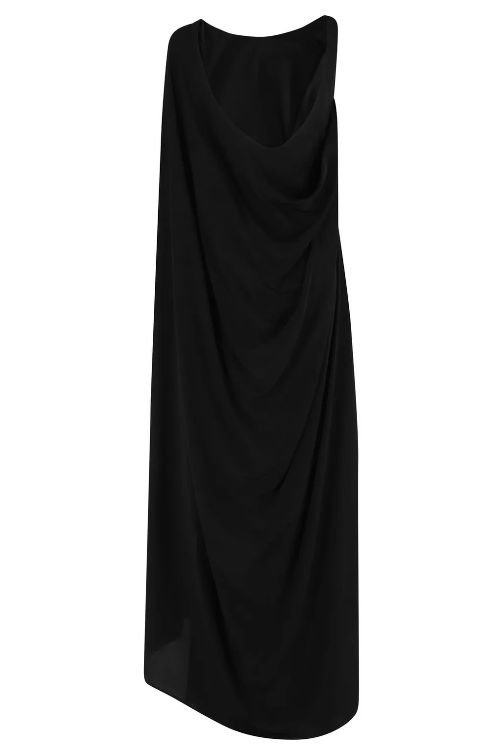 Draped Silk Dress