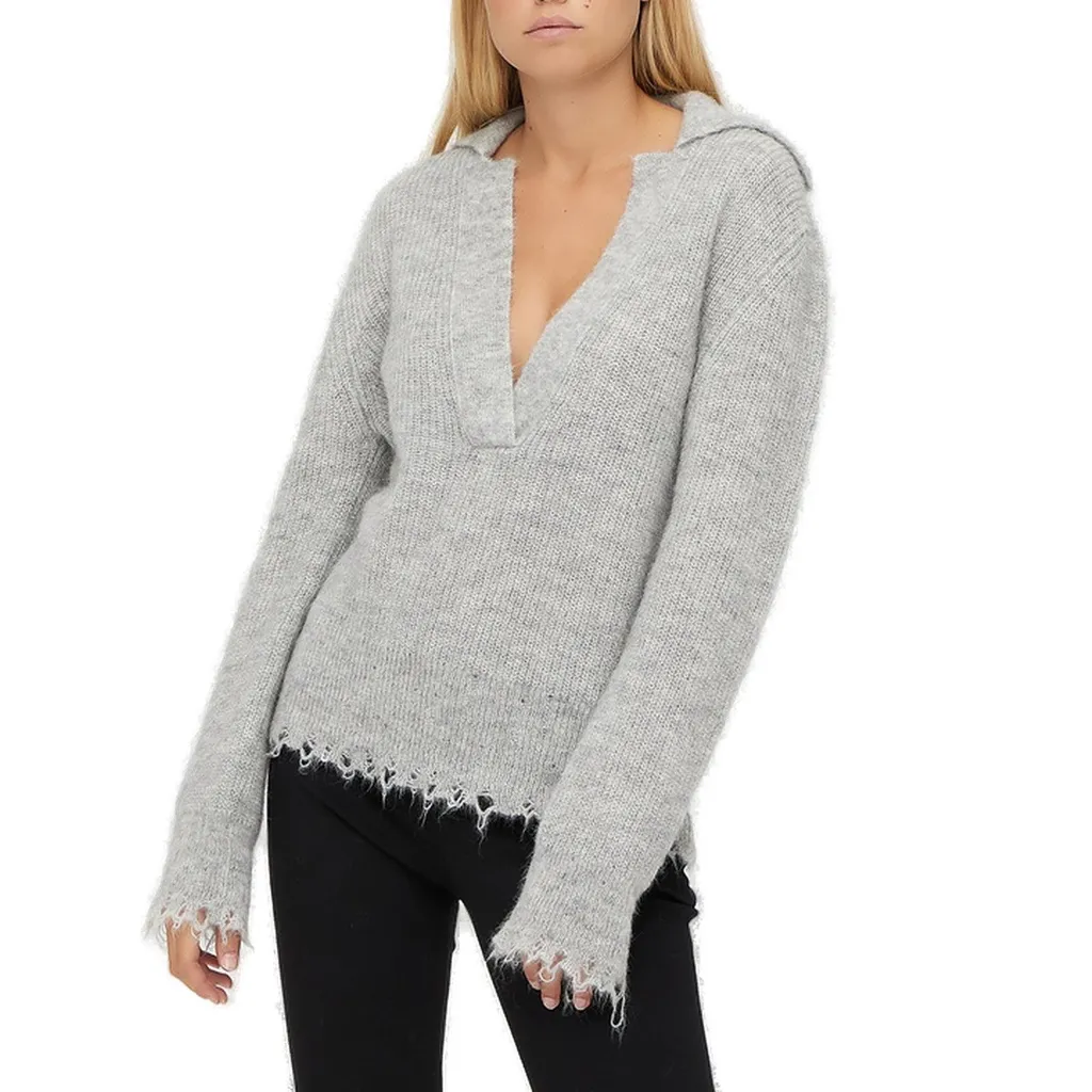 V-Neck Knitted Jumper
