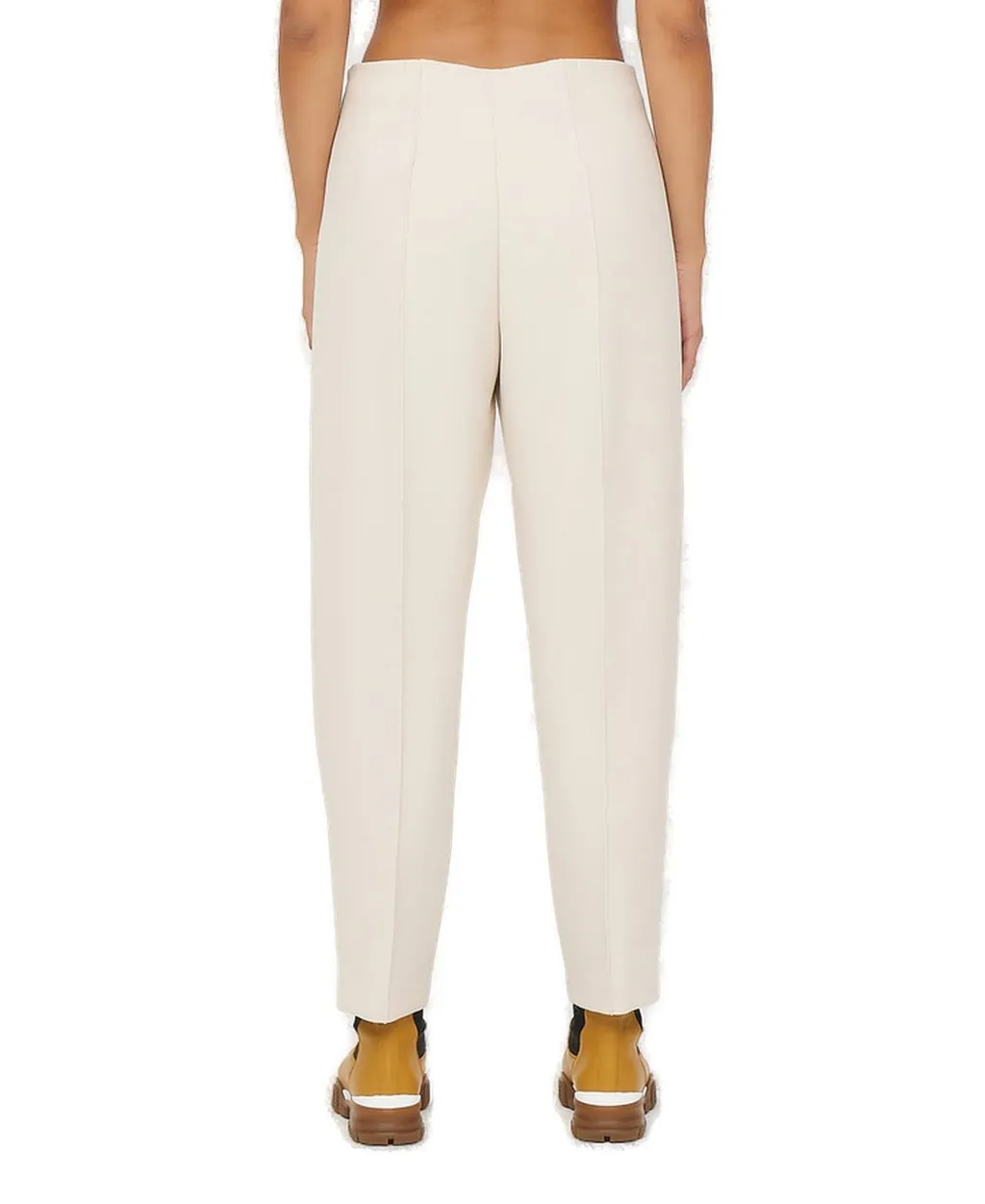 High-Waisted Straight-Leg Pants