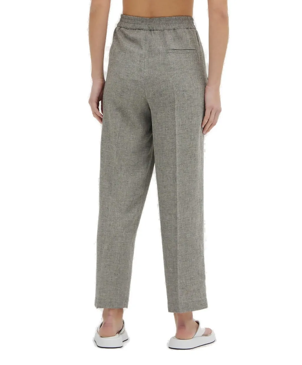 High-Waisted Straight-Leg Pants