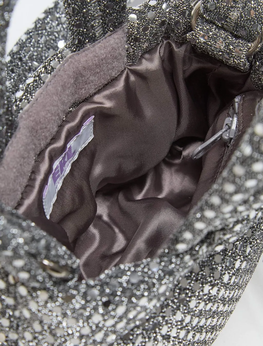 Mini Woven Sequins Crossbody Bag