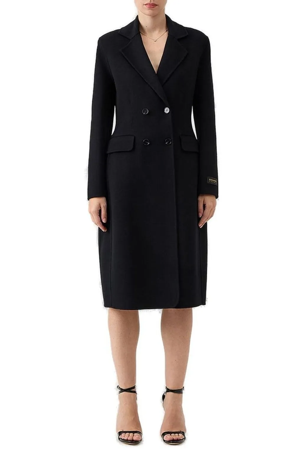 Double-Breasted Long Sleeved Coat
