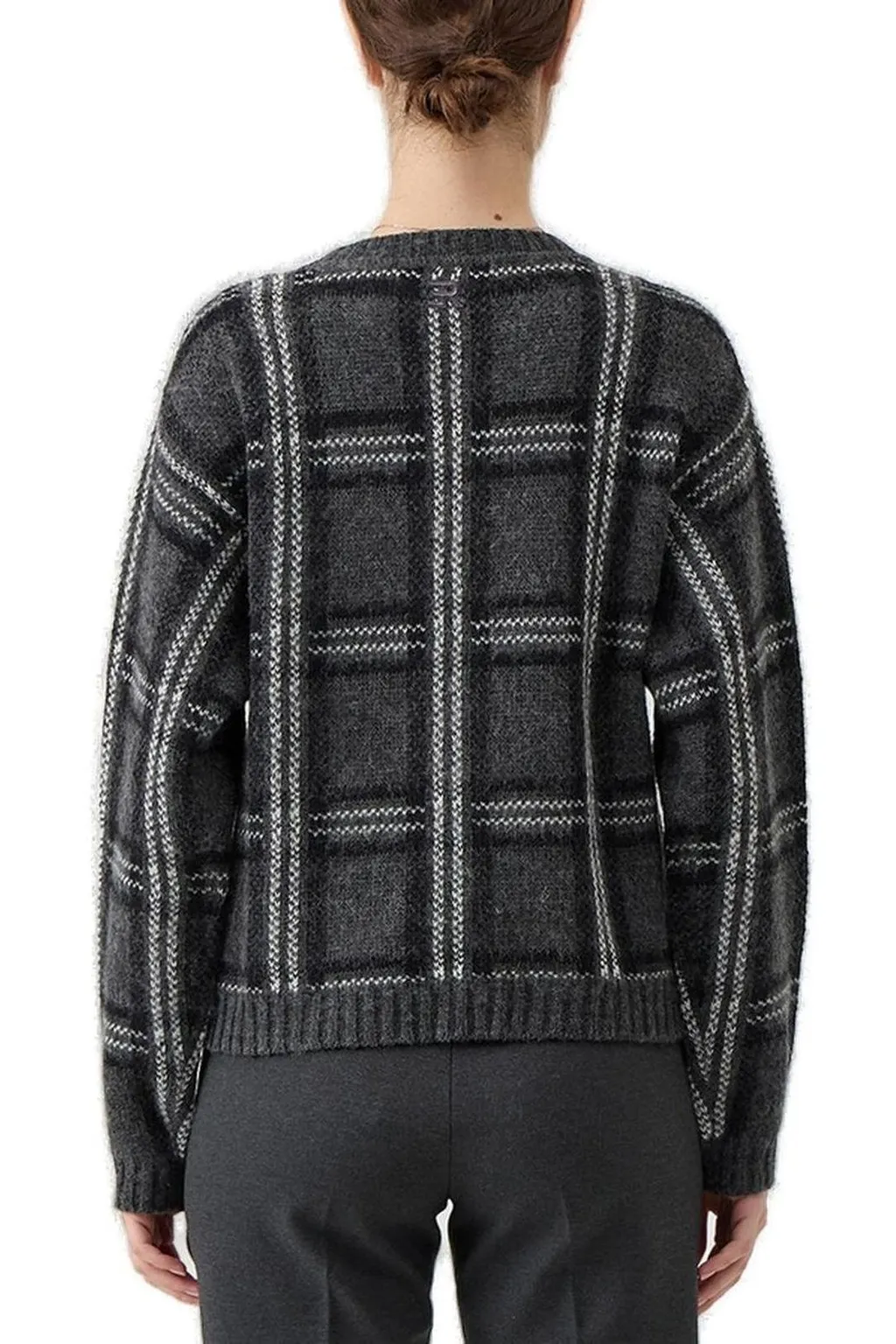 Embellished Plaid Jumper