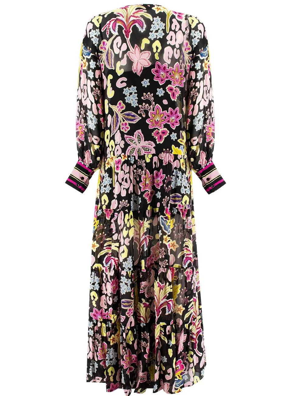 Floral Lace-Trim Dress
