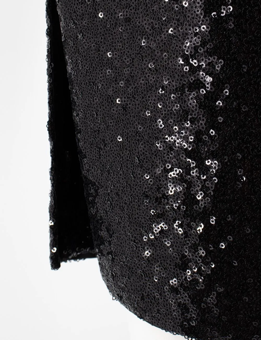 Sequined Side-Slit Skirt