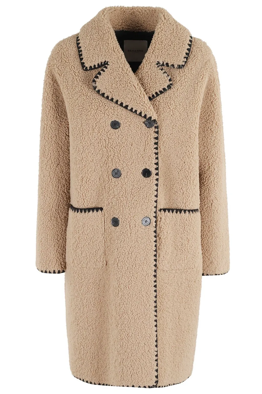 Double-Breasted Teddy Coat