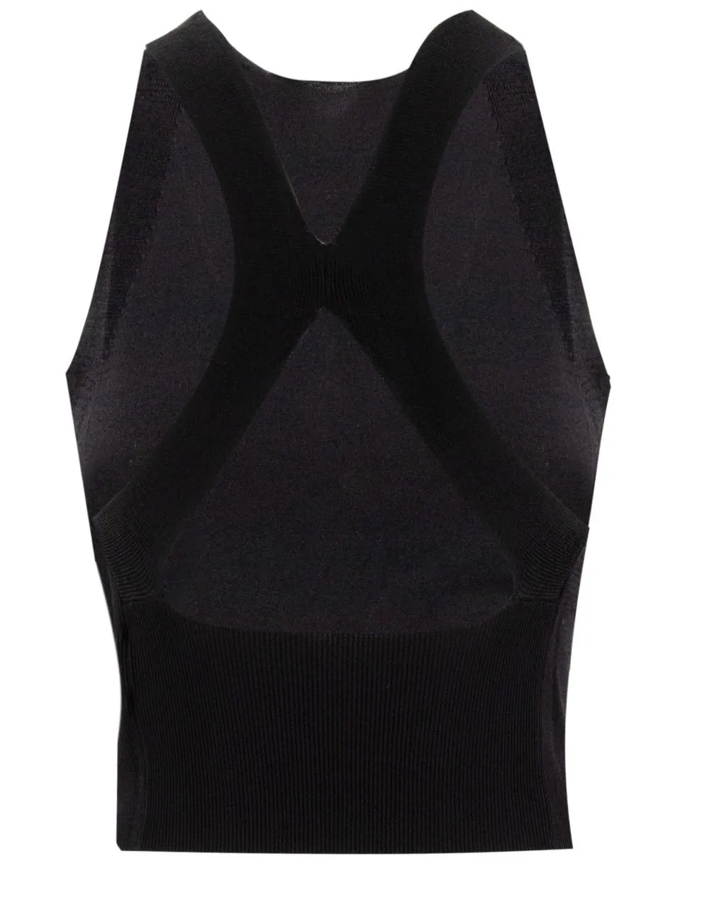 Logo Embroidered Knitted Top