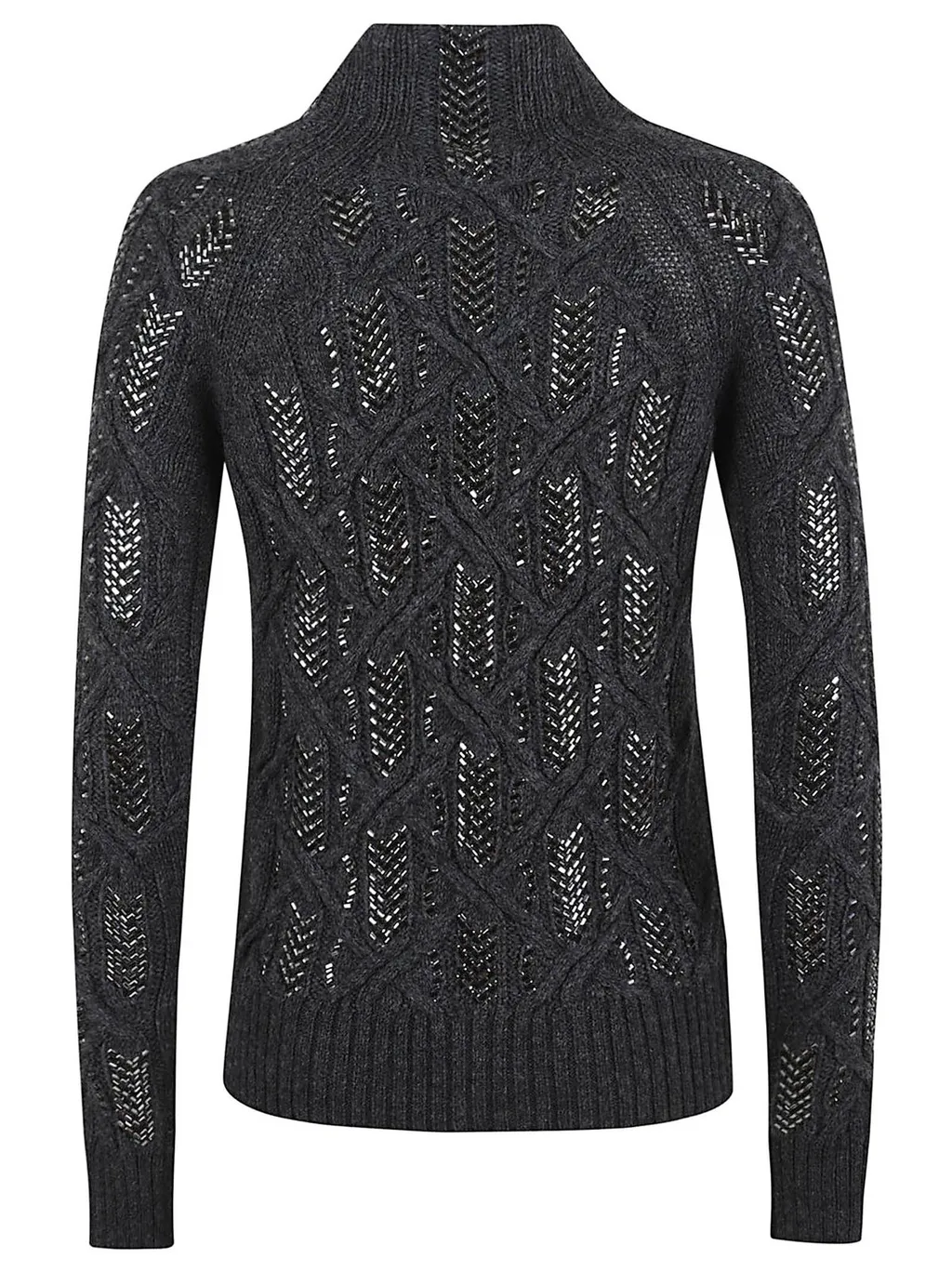 Sequined High Neck Jumper