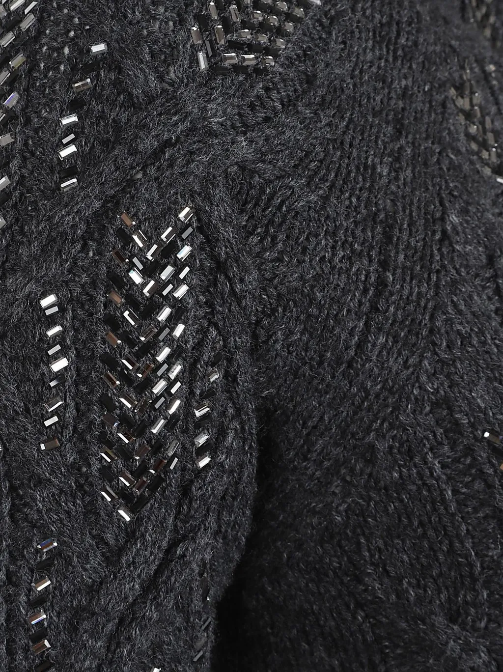 Sequined High Neck Jumper