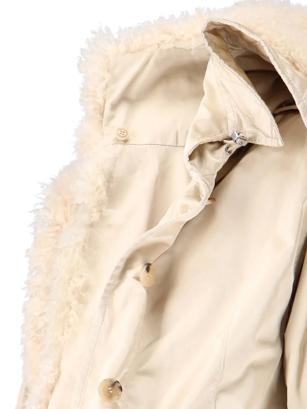 Fur Trim Hooded Coat
