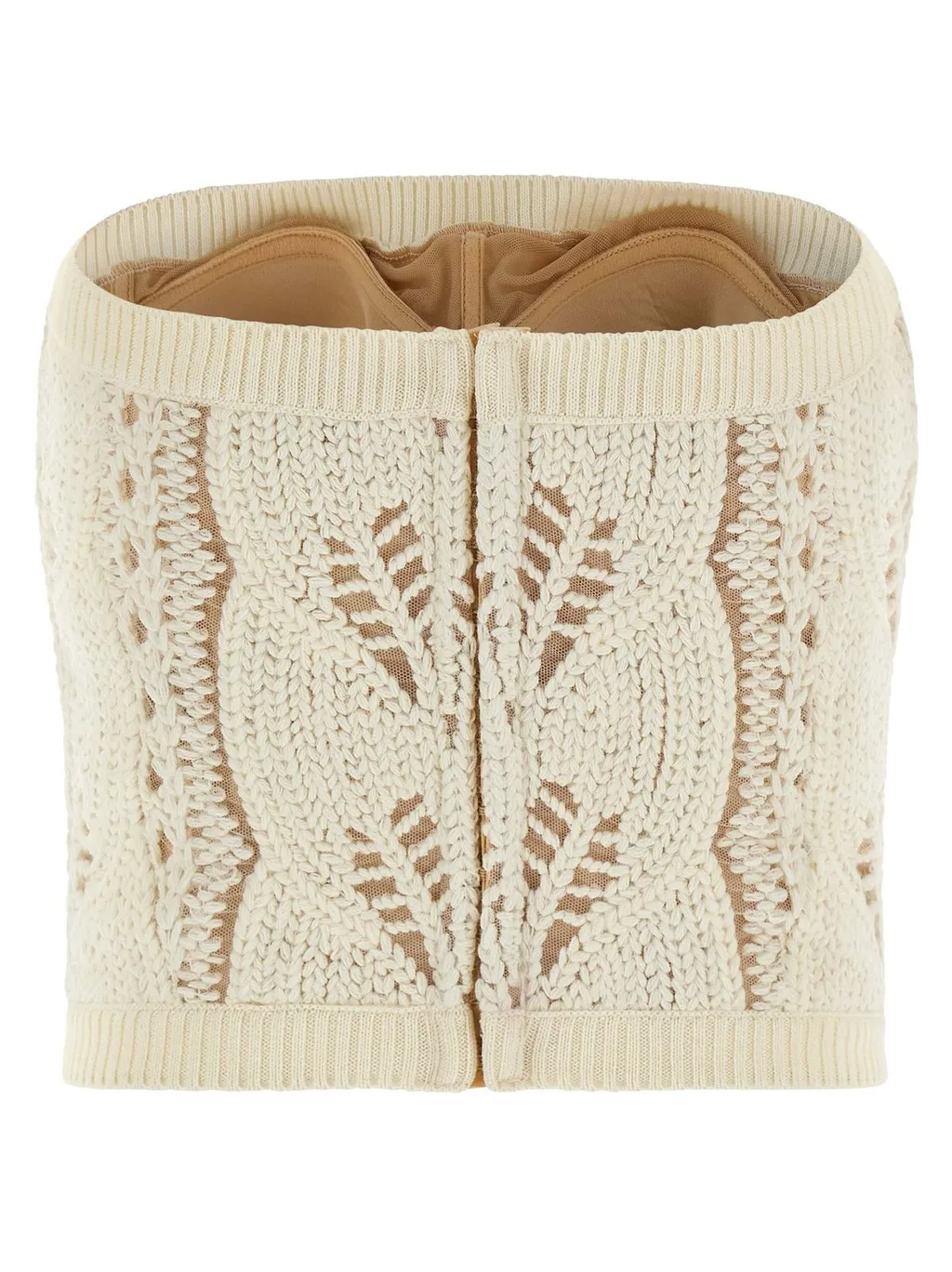 Off-The Shoulder Knitted Tricot Top