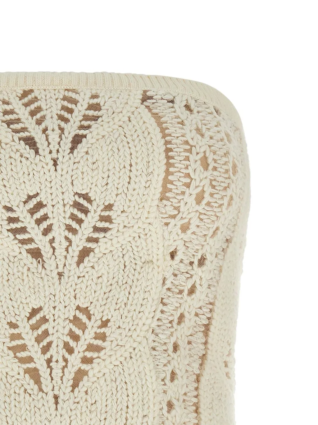 Off-The Shoulder Knitted Tricot Top