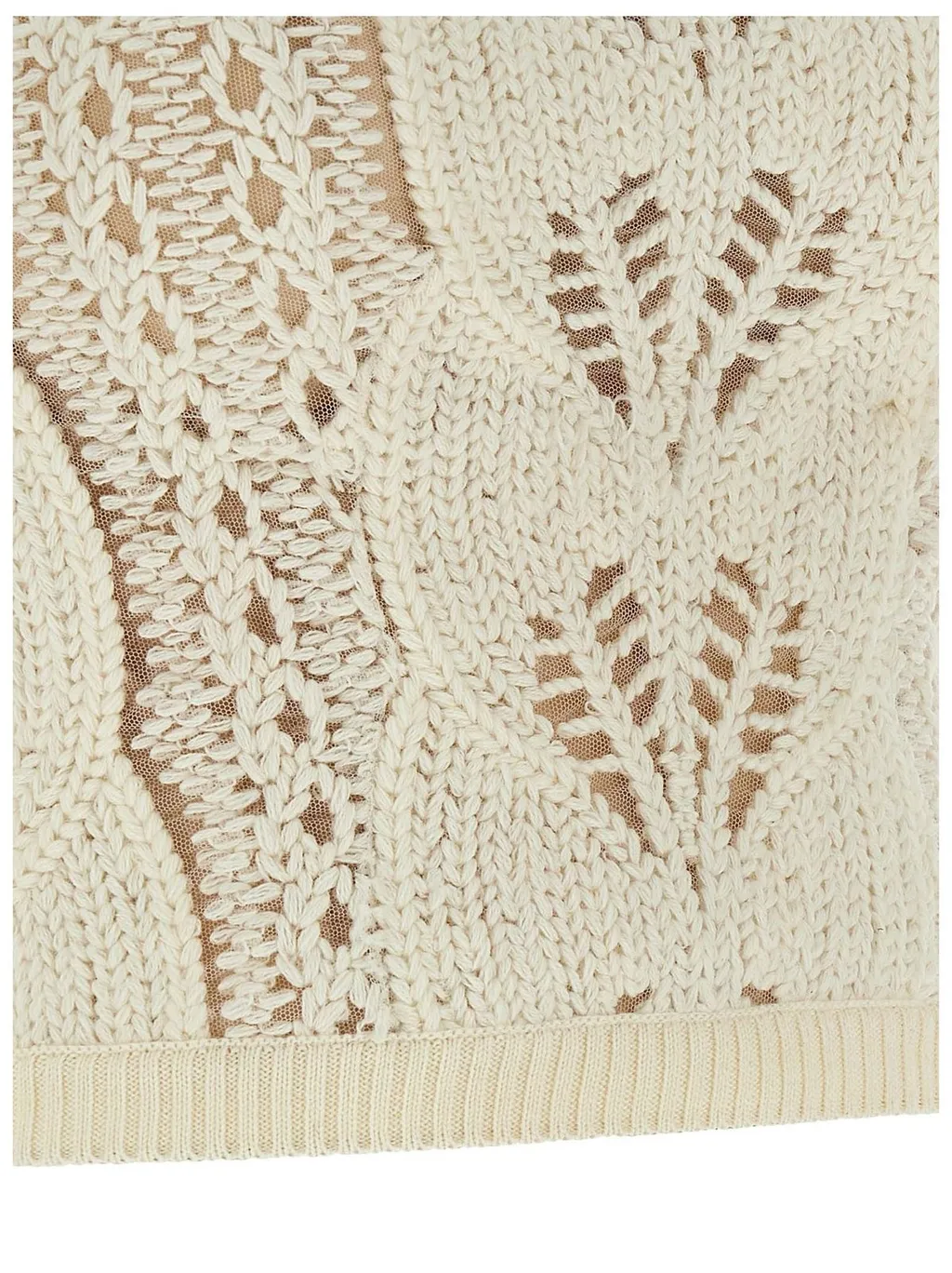 Off-The Shoulder Knitted Tricot Top