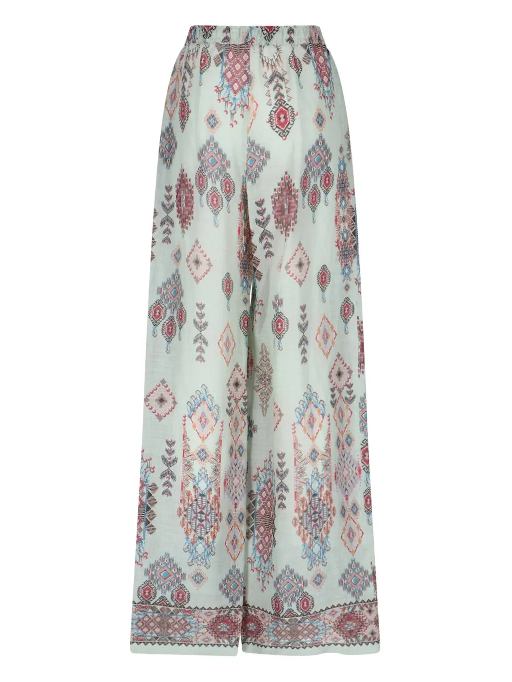 Printed Wide Leg Trousers