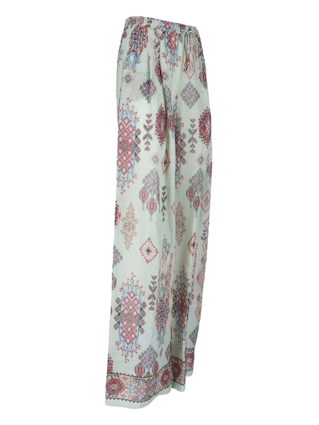 Printed Wide Leg Trousers