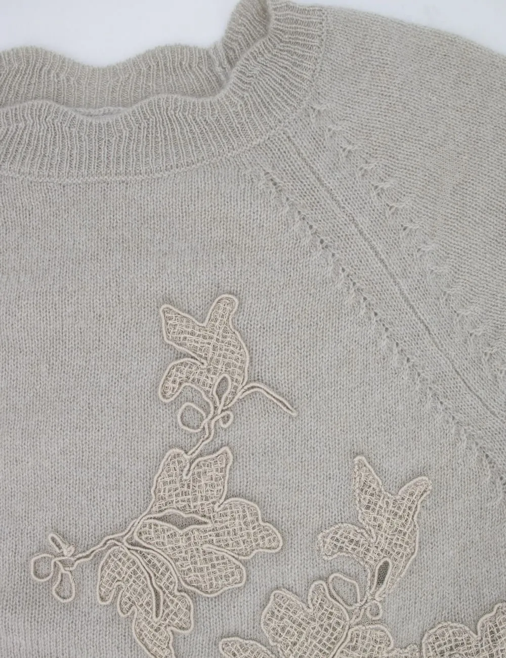Laced Knitted Top
