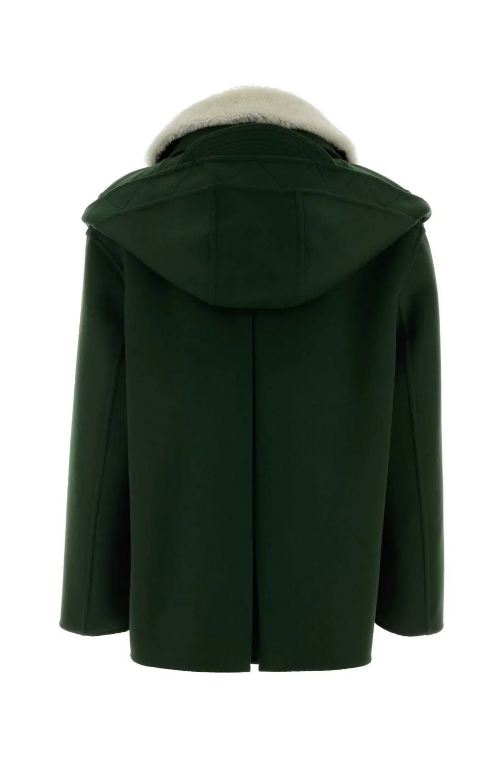 Toggle Fastened Hooded Coat