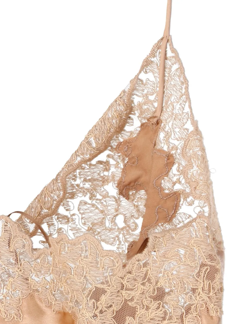 Lace-Trimmed Sleeveless Top
