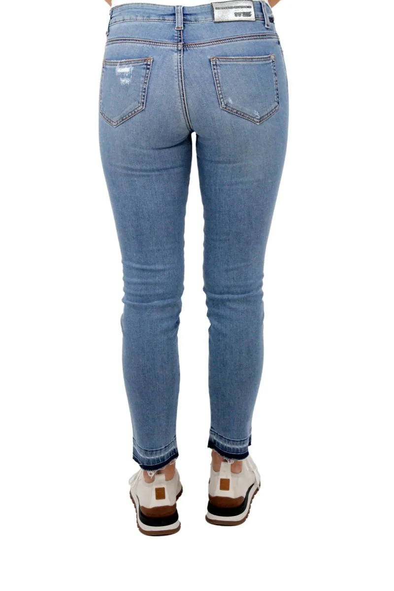 Distressed Slim-Fit Jeans