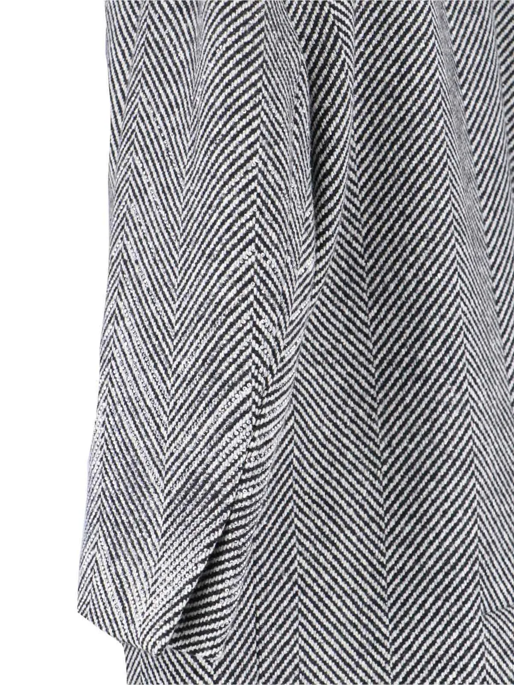 Single Breasted Tailored Herringbone Coat