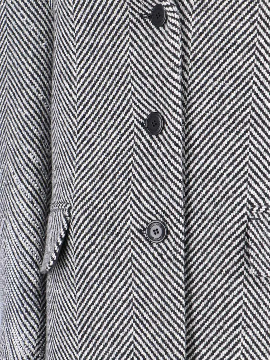 Single Breasted Tailored Herringbone Coat
