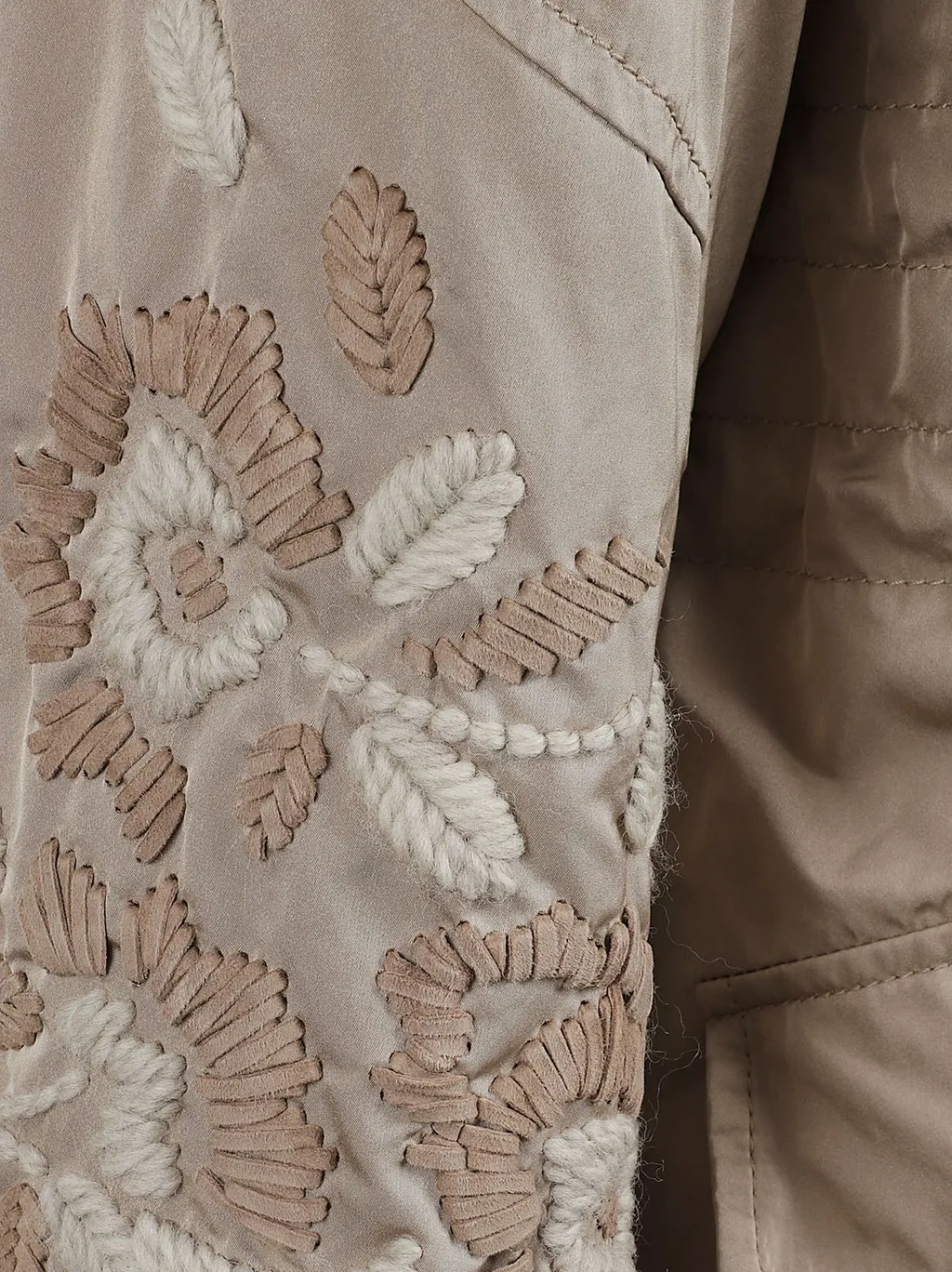 Embroidered Hooded Parka