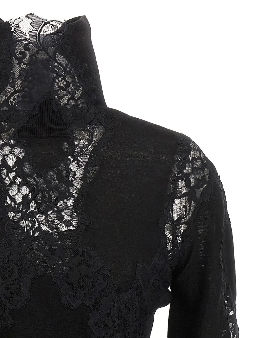 Lace Insert Knitwear