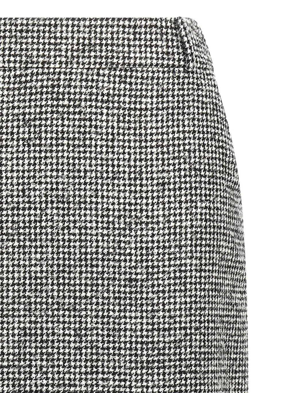 High Waist Back-Slit Midi Skirt