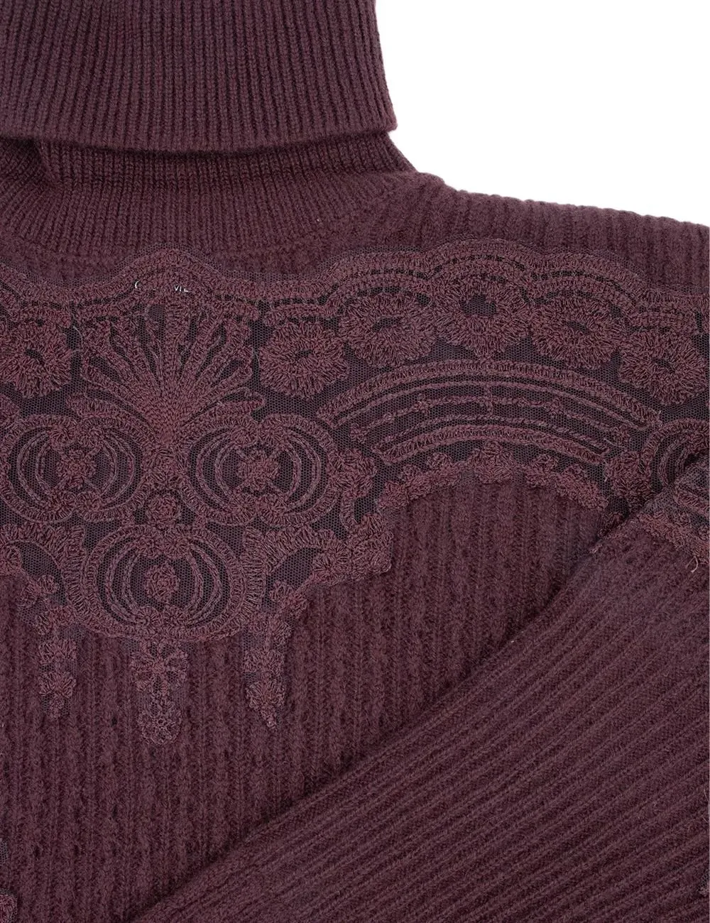 Lace-Trimmed Knitwear