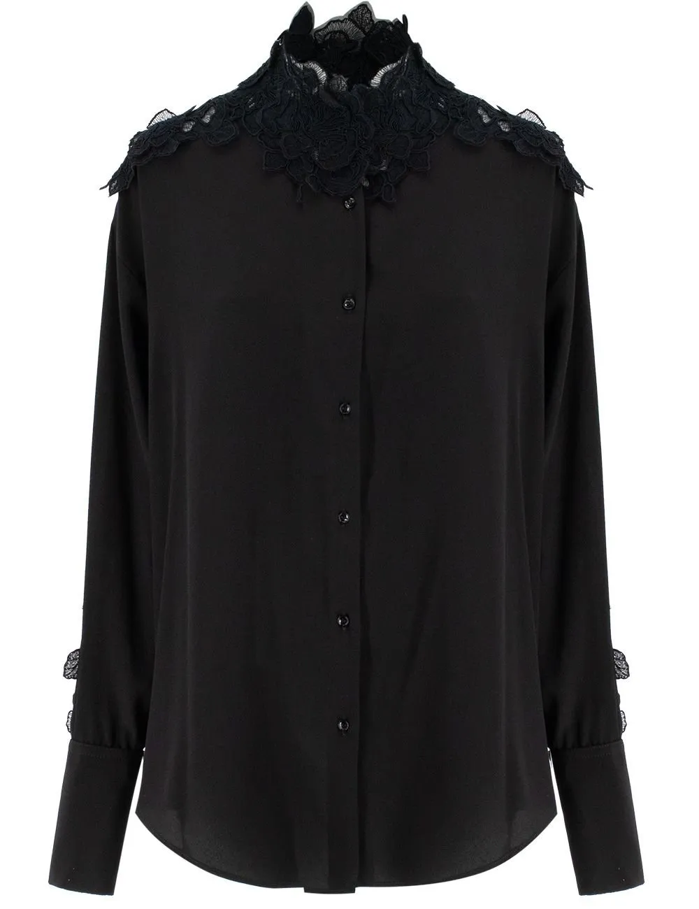 Lace-Trimmed Shirt