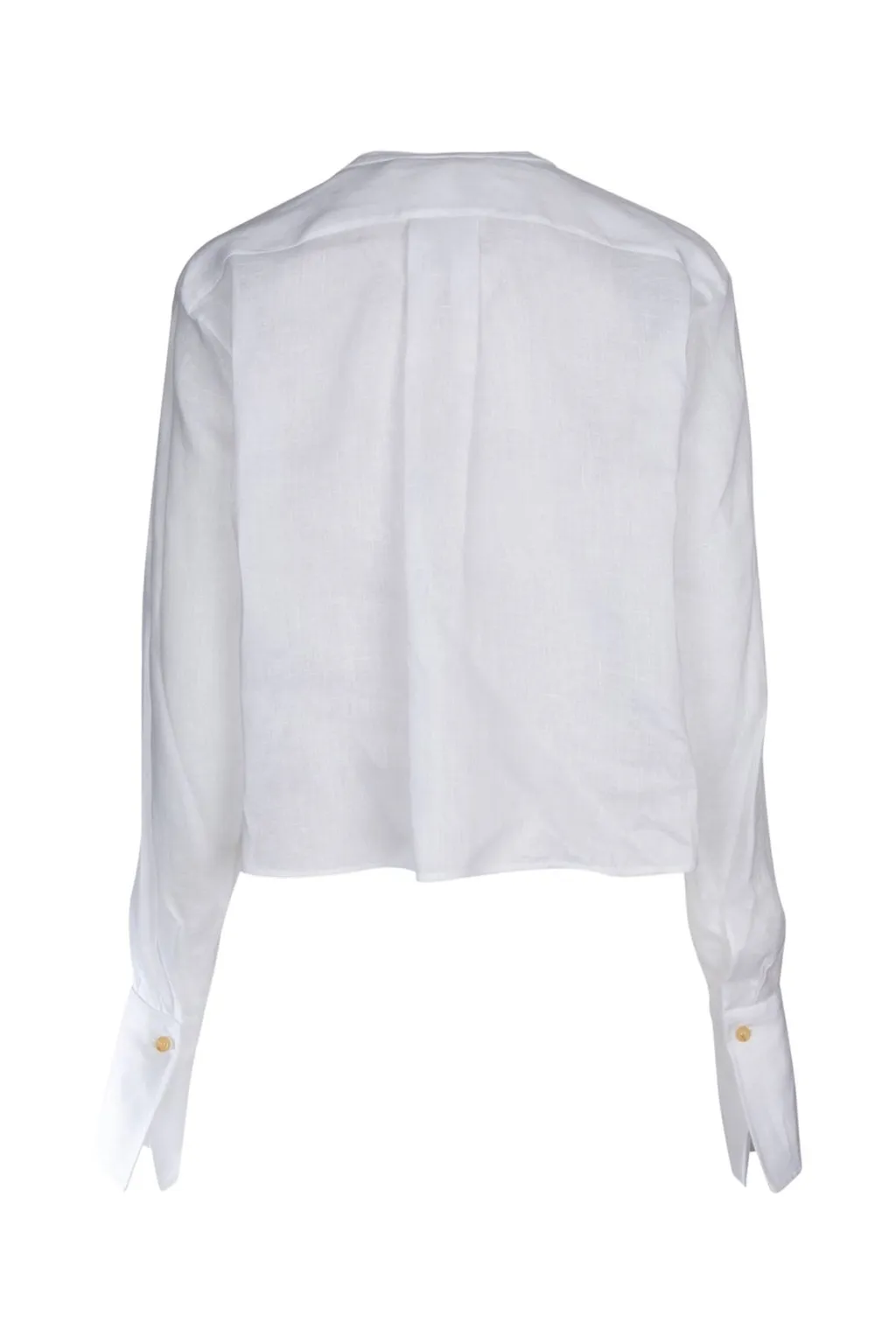 Embroidered Button-Up Top